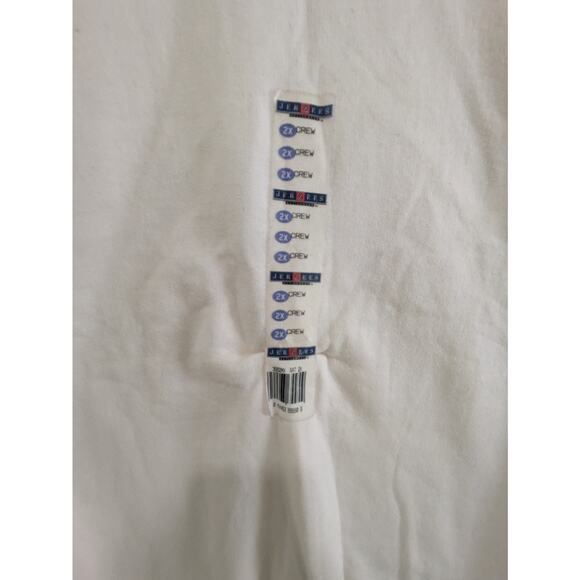JERZEES Sweatshirt Men's 2XL Off White Blank Crewneck Pullover Y2k Vintage NWT - Picture 6 of 8